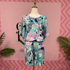 Lilly Pulitzer Multicolor Floral Romper